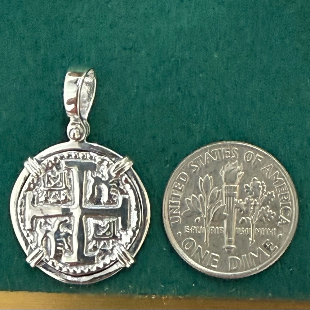 Atocha Silver Coin Pendant Dime size